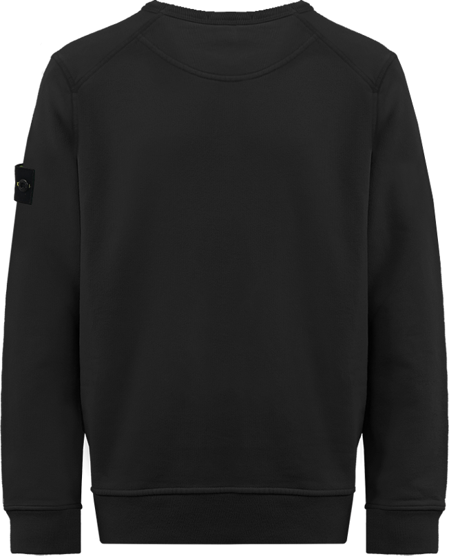 Stone Island Junior Kids Logo-Patch Sweater Zwart Zwart