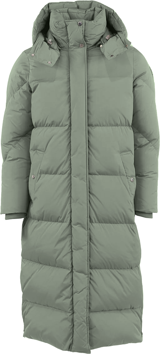 Woolrich Dames Aurora Parka Tunda Grey Groen