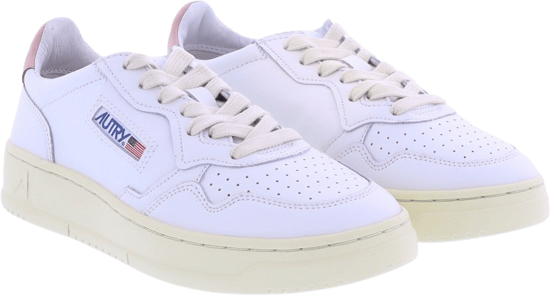 Autry Dames Autry 01 Low wit/roze Wit