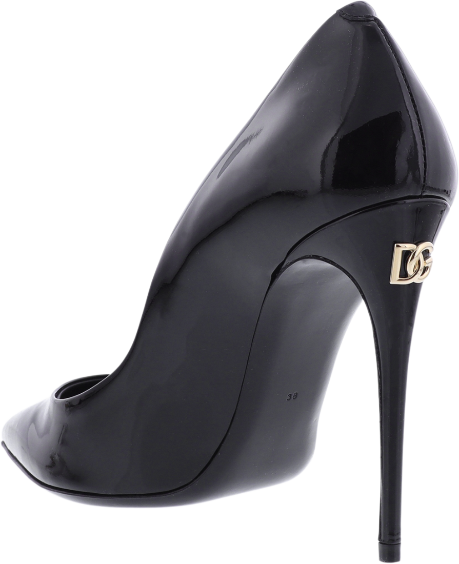 Dolce & Gabbana Dames Patent Leather Pump Zwart Zwart