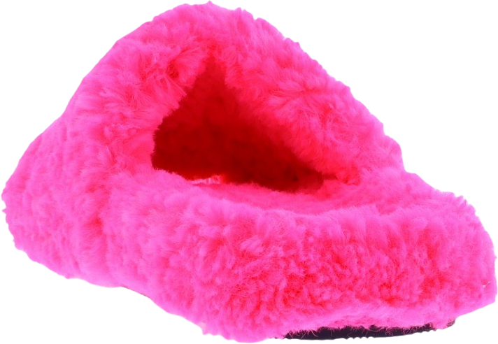Balenciaga Dames Furry Slide Sandal Roze Roze