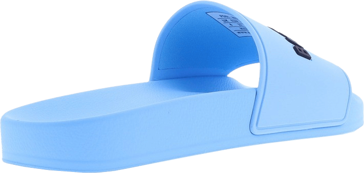 Balenciaga Dames Pool Slide Logo Blauw Blauw