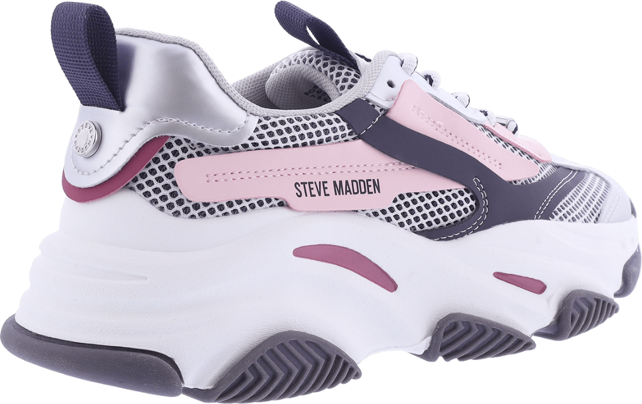 Steve Madden Dames Possession-E Sneaker Wit/Roze Roze