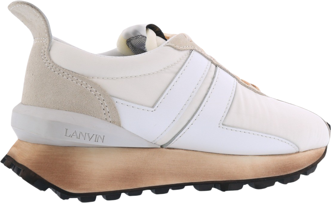 Lanvin Dames Running Sneaker En Nylon, Napp Wit