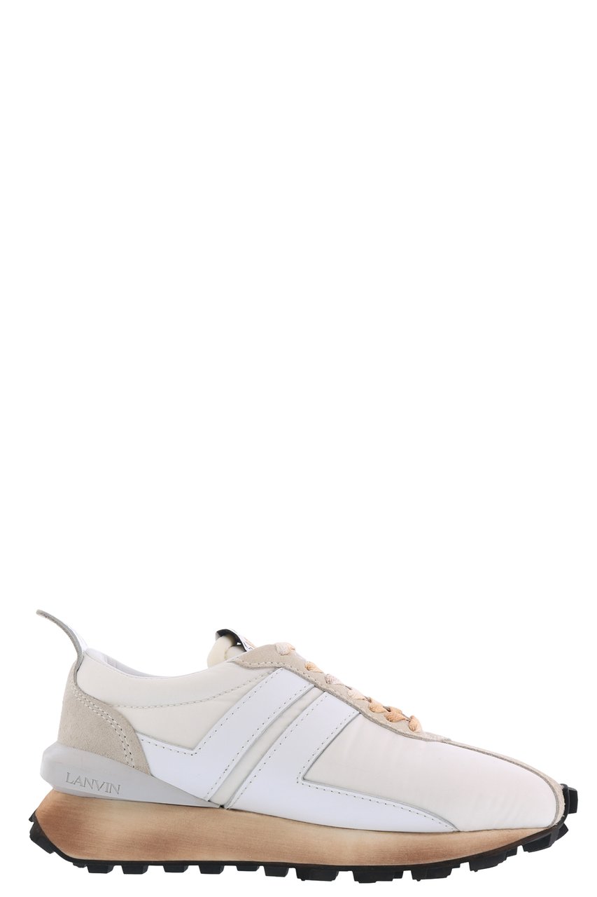 Lanvin Dames Running Sneaker En Nylon, Napp Wit