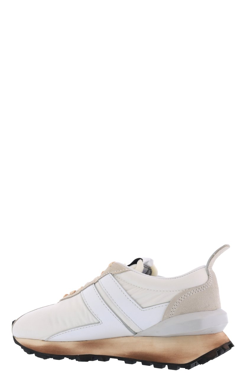 Lanvin Dames Running Sneaker En Nylon, Napp Wit