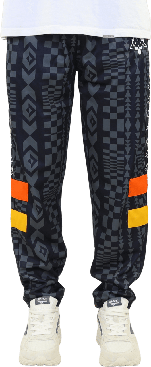 Marcelo Burlon Heren Aop Folk Kappa Track Pants Zwart