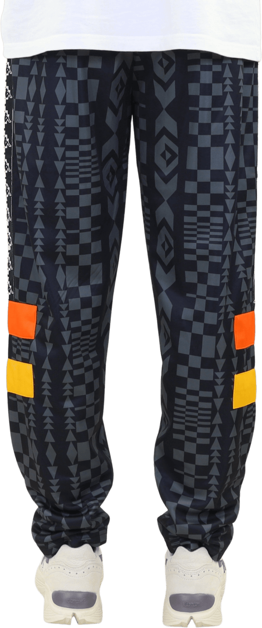 Marcelo Burlon Heren Aop Folk Kappa Track Pants Zwart