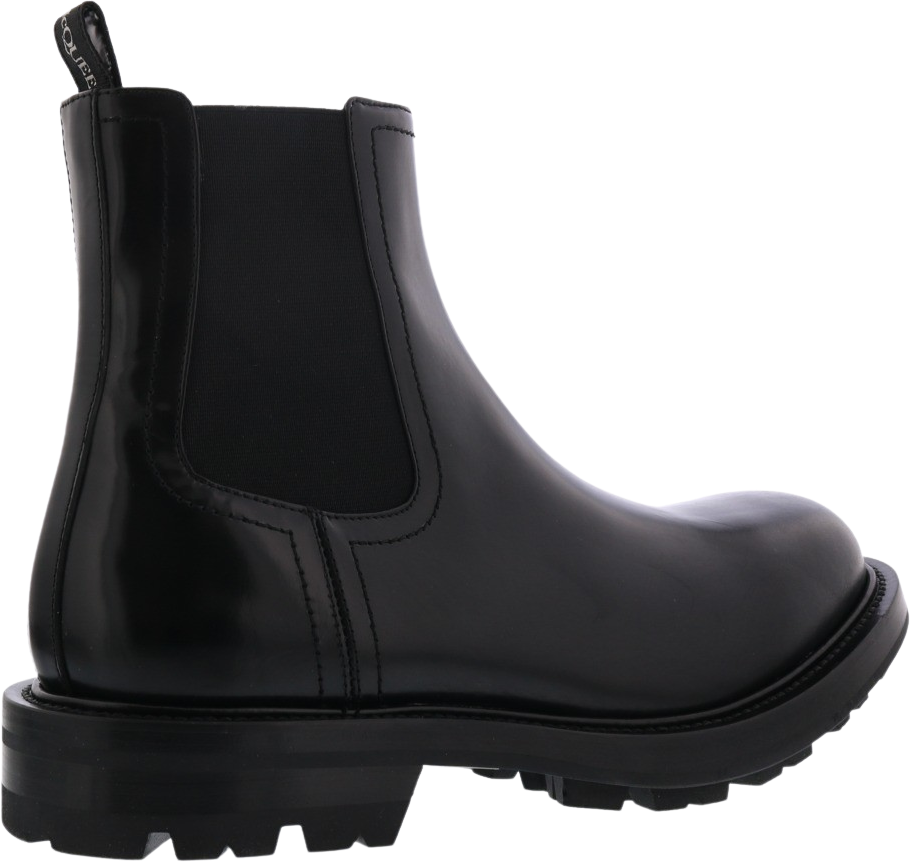 Alexander McQueen Heren Boot Leathe.S.Rubber Watson/El Zwart