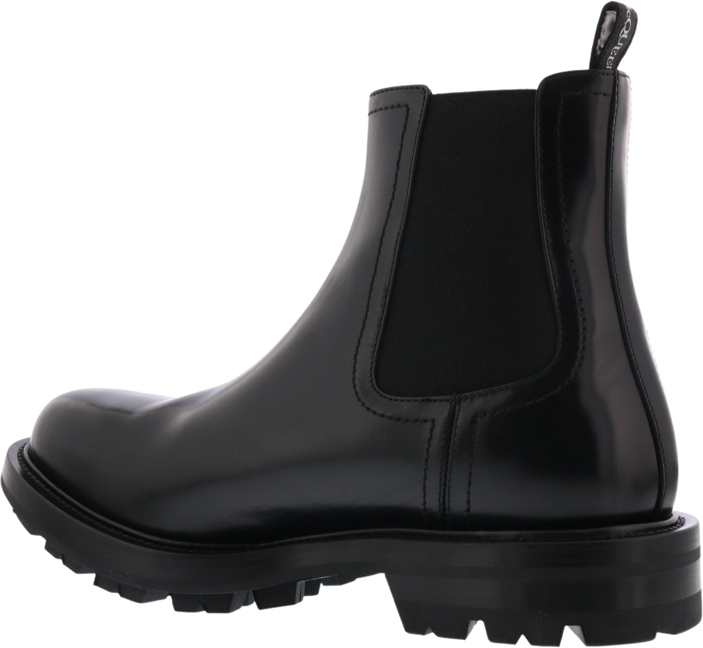 Alexander McQueen Heren Boot Leathe.S.Rubber Watson/El Zwart