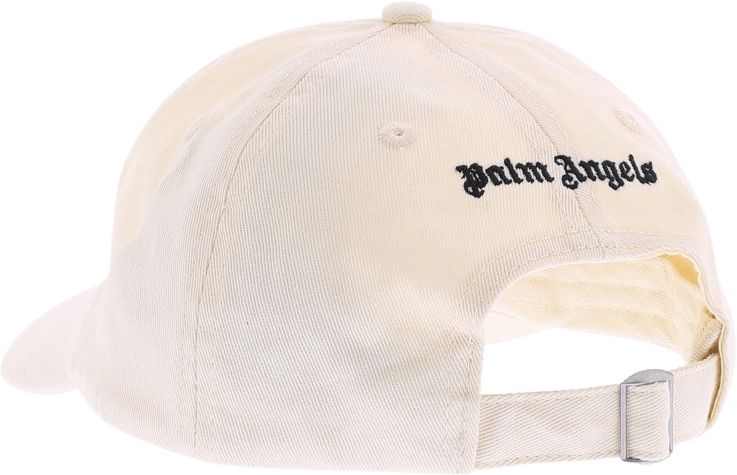 Palm Angels Heren Classic Logo Cap Off White Wit