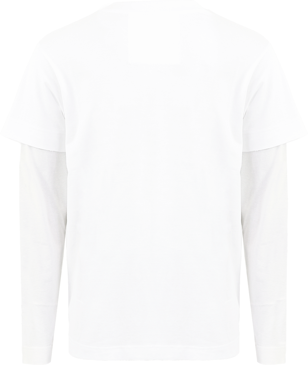 Givenchy Heren Cut & Layer T-Shirt Wit Wit