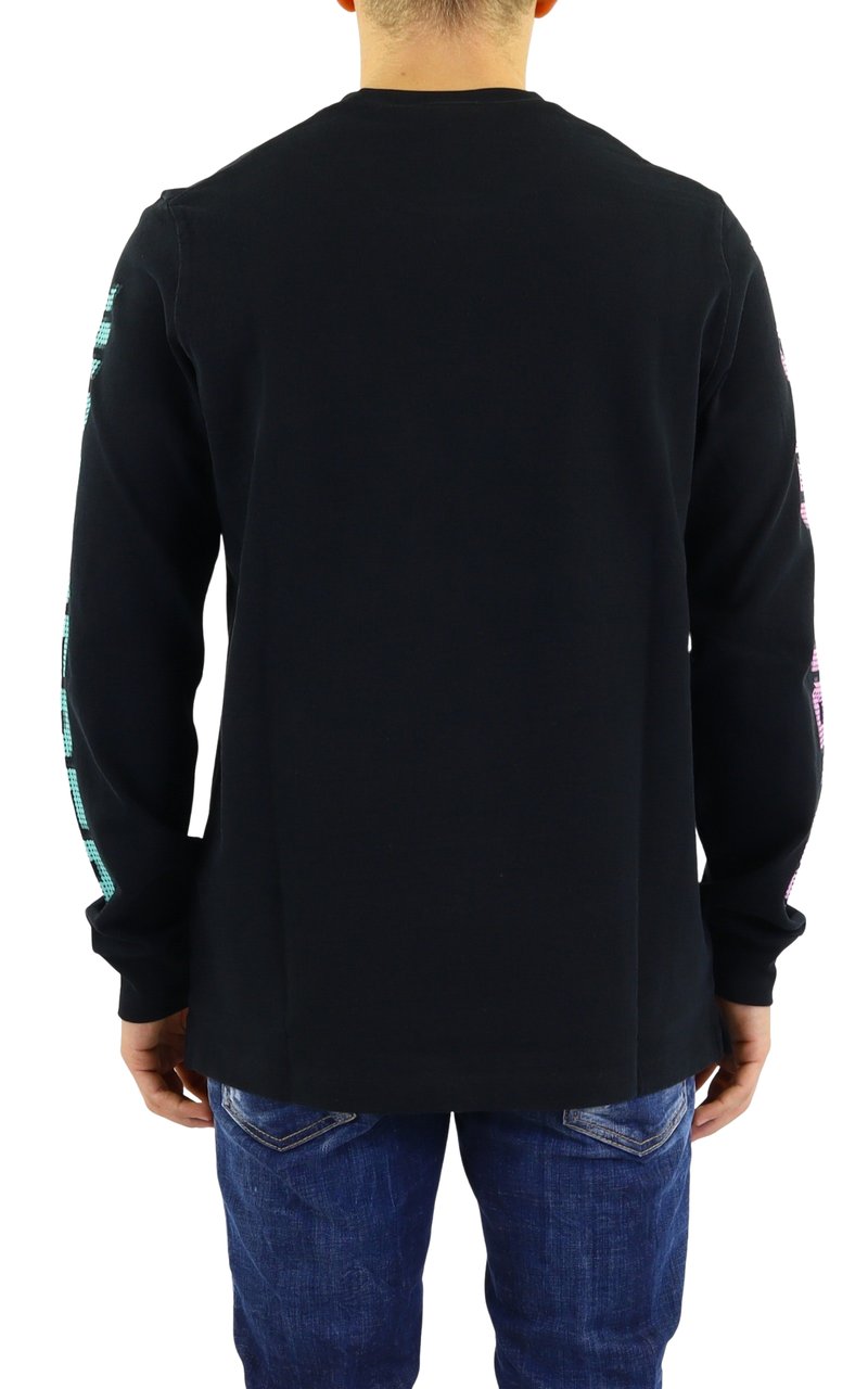 Dsquared2 Heren DSQ2 WorldWide Longsleeve Zwar Zwart