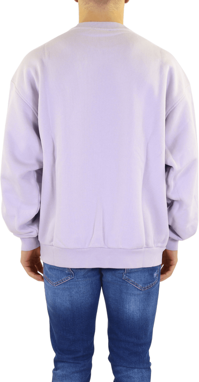 Acne Studios Heren Fyre Bubble Logo Crew Paars Geel