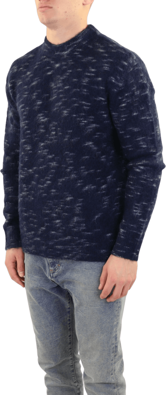 Acne Studios Heren Kniited Jumper Blauw Blauw