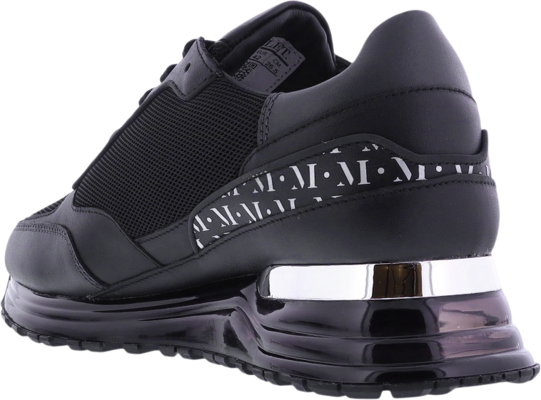 Mallet Heren Knox Gas Sneaker Zwart/Zilver Grijs