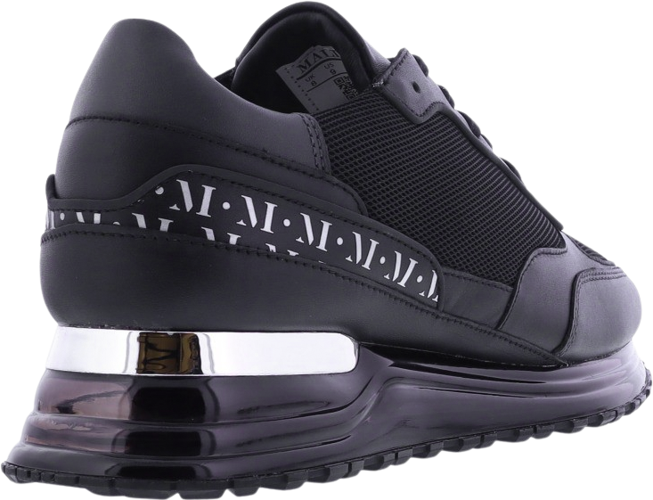 Mallet Heren Knox Gas Sneaker Zwart/Zilver Grijs