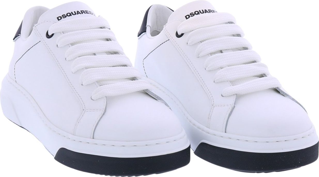 Dsquared2 Heren Lace-Up Low Top Sneakers Wit