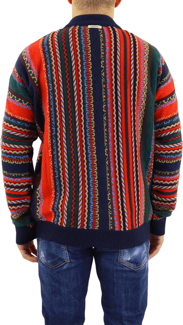 Drôle de Monsieur Heren Le Cardigan 90 Blauw