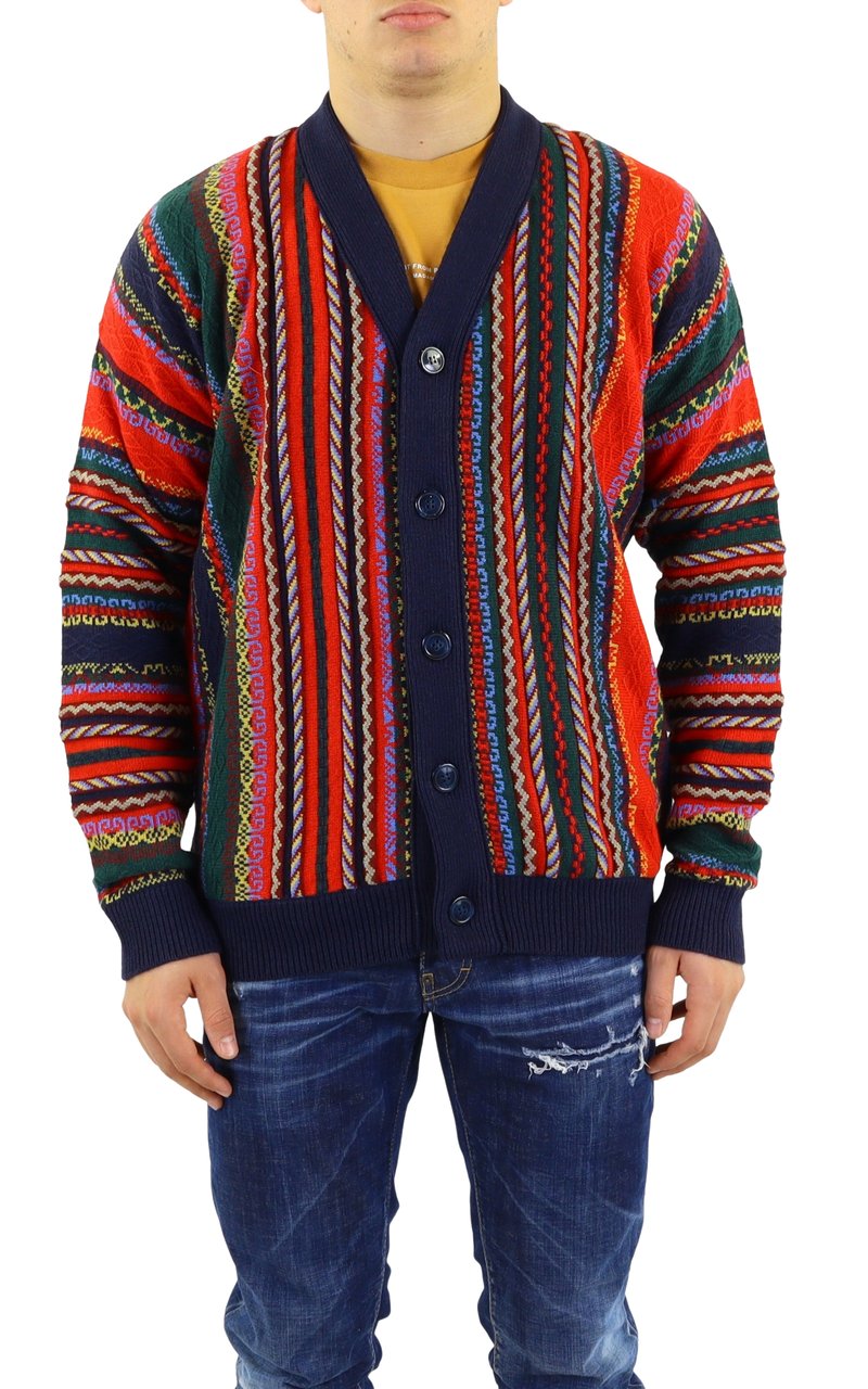 Drôle de Monsieur Heren Le Cardigan 90 Blauw