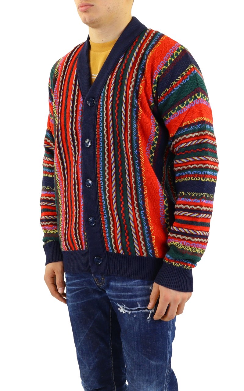 Drôle de Monsieur Heren Le Cardigan 90 Blauw