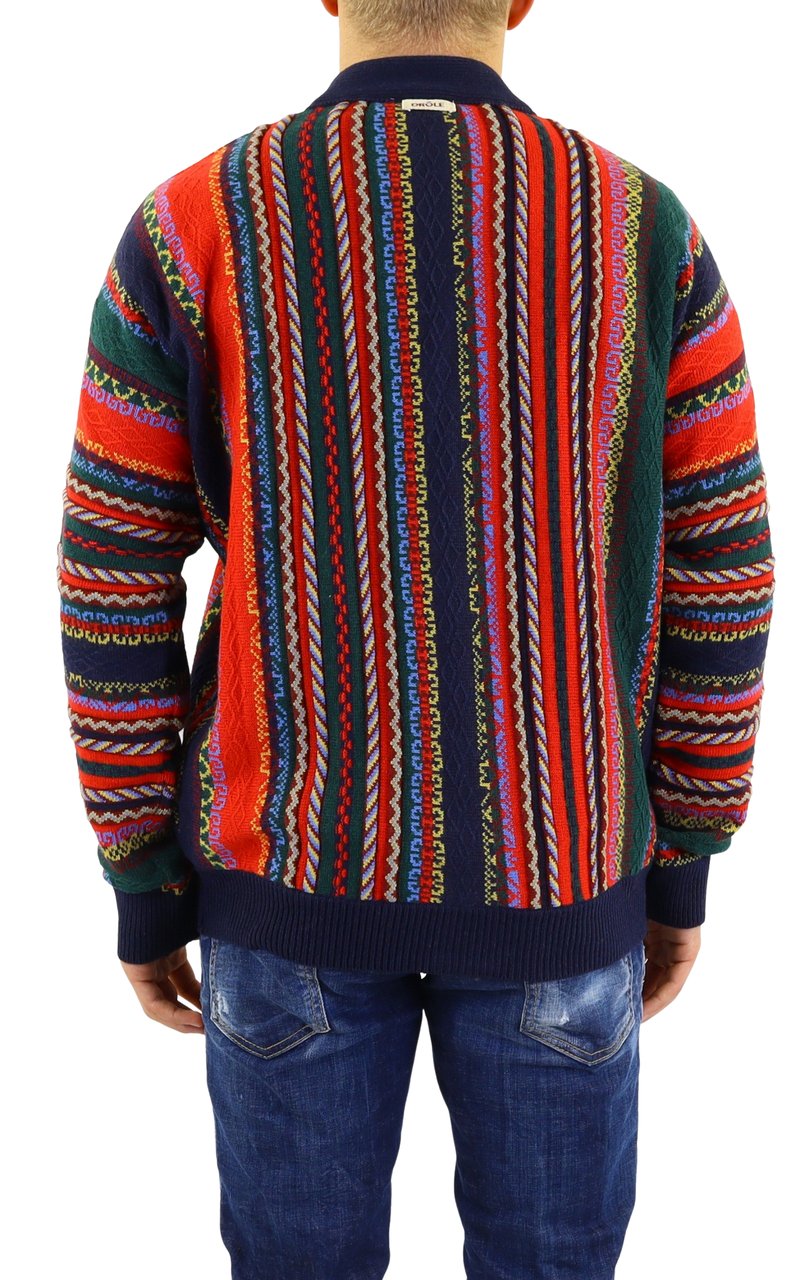 Drôle de Monsieur Heren Le Cardigan 90 Blauw