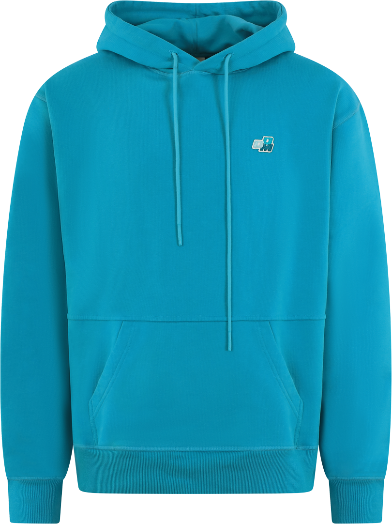 Drôle de Monsieur Heren Patch Ddm Hoodie Blauw Blauw