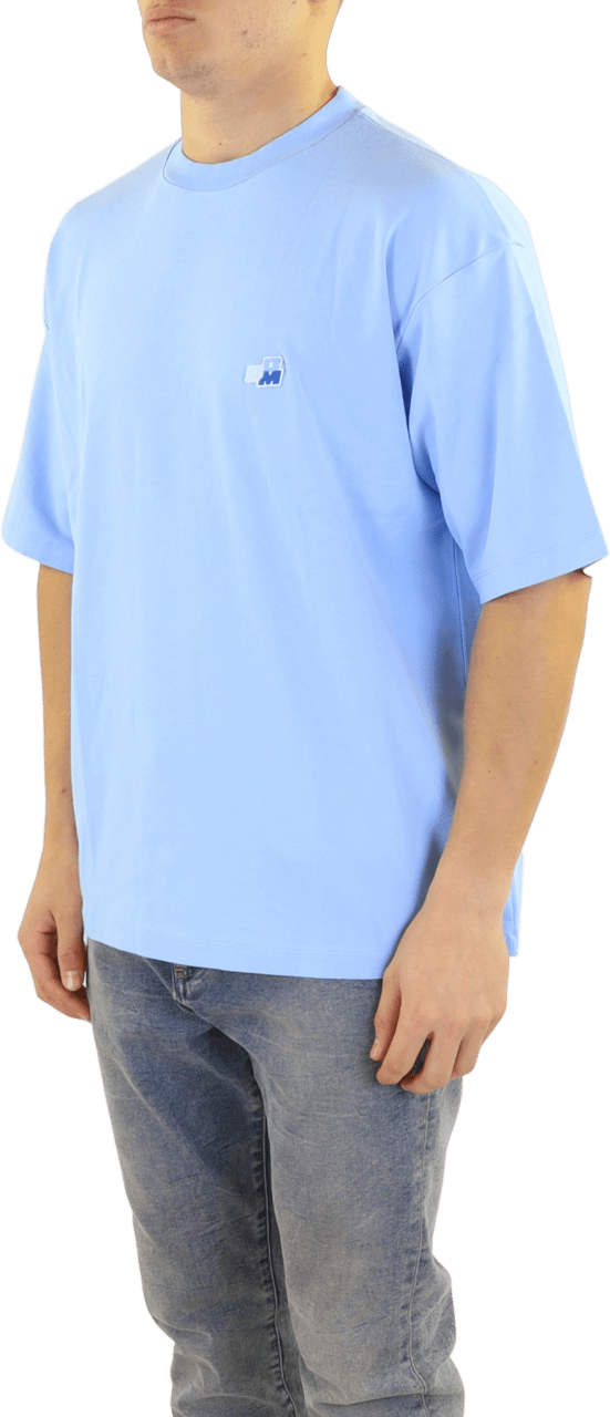 Drôle de Monsieur Heren Le T-Shirt Patch Ddm Blauw