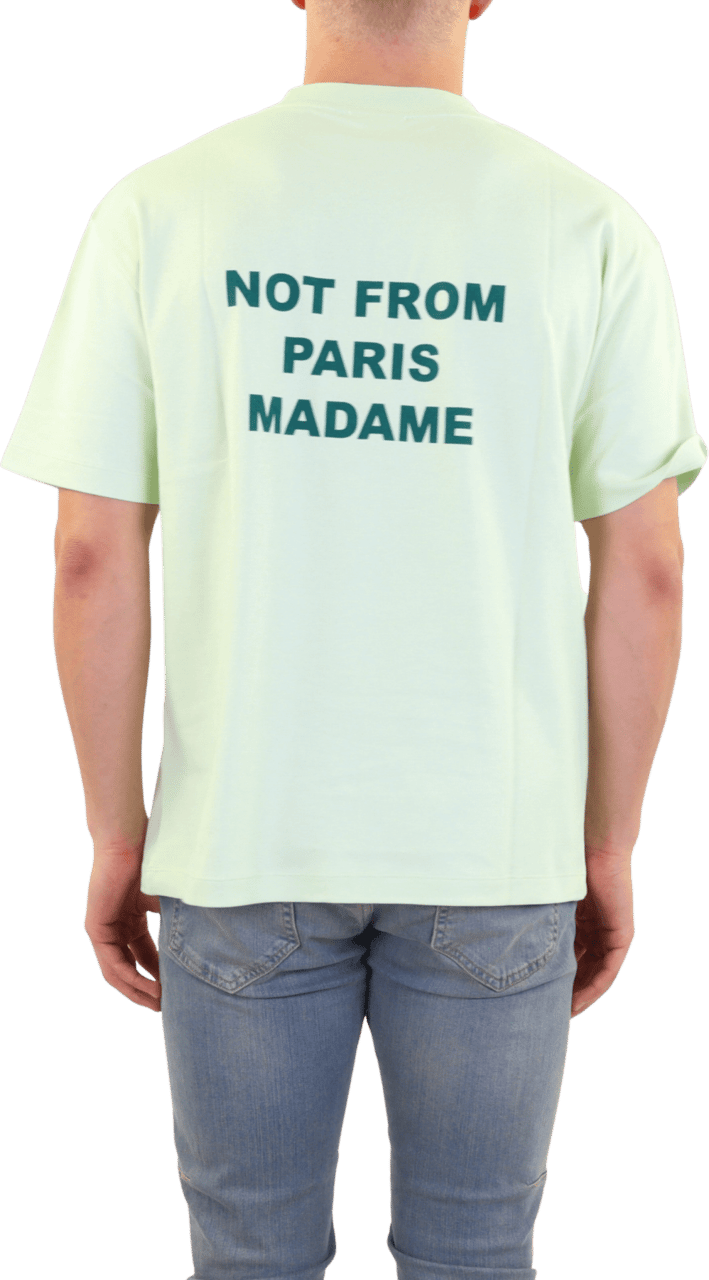 Drôle de Monsieur Heren Le T-Shirt Slogan Groen