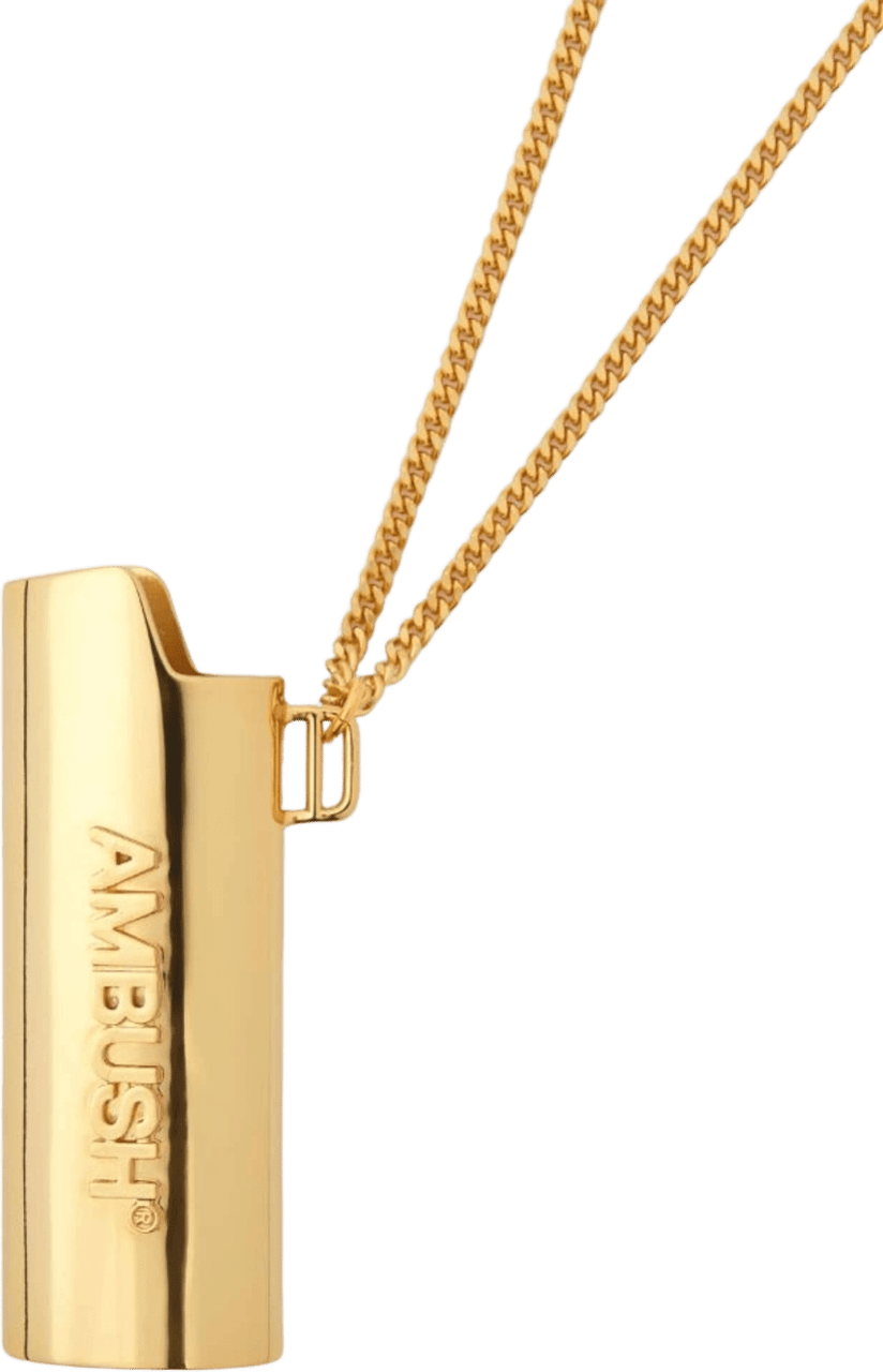 AMBUSH Heren Logo Lighter Case Neck Go Metallic