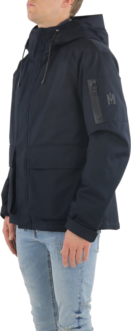 Mackage Heren Mens Hooded Light Down Jacket Blauw