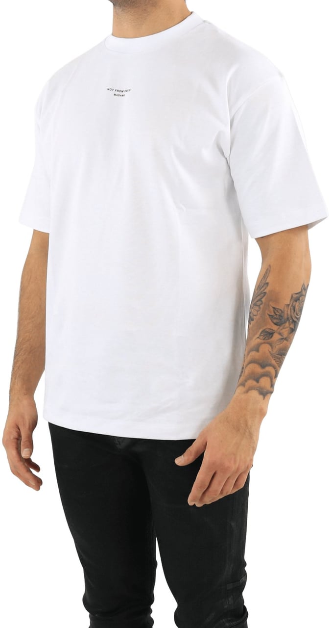Drôle de Monsieur Heren Not From Paris Madame T-Shirt Wit