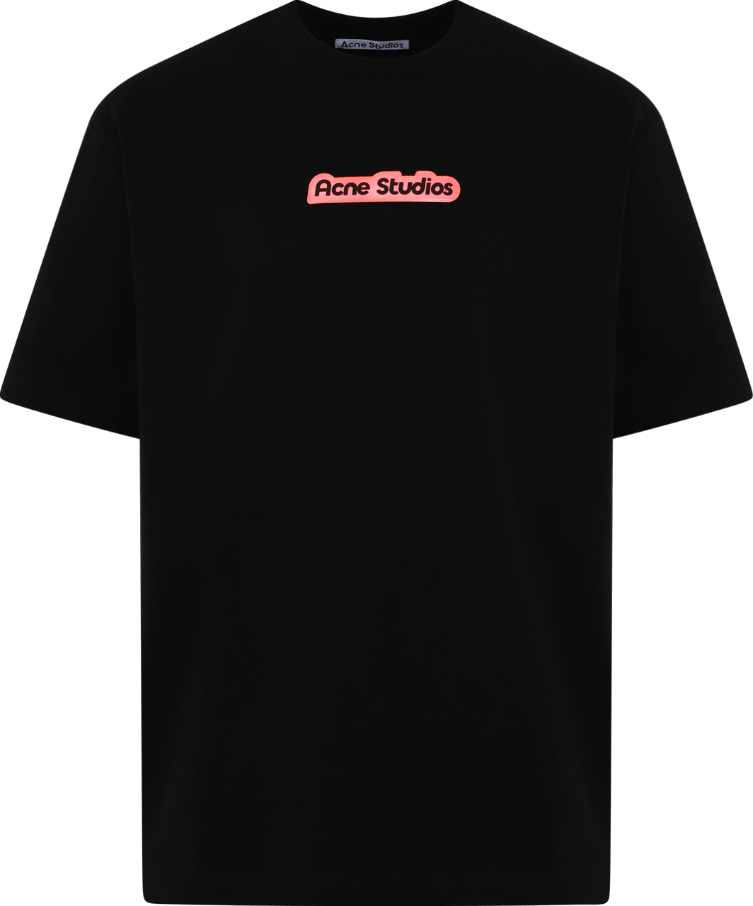 Acne Studios Heren Patch T-Shirt Zwart Zwart