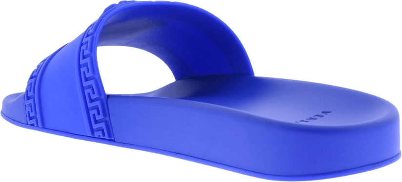 Versace Heren Slides Blauw