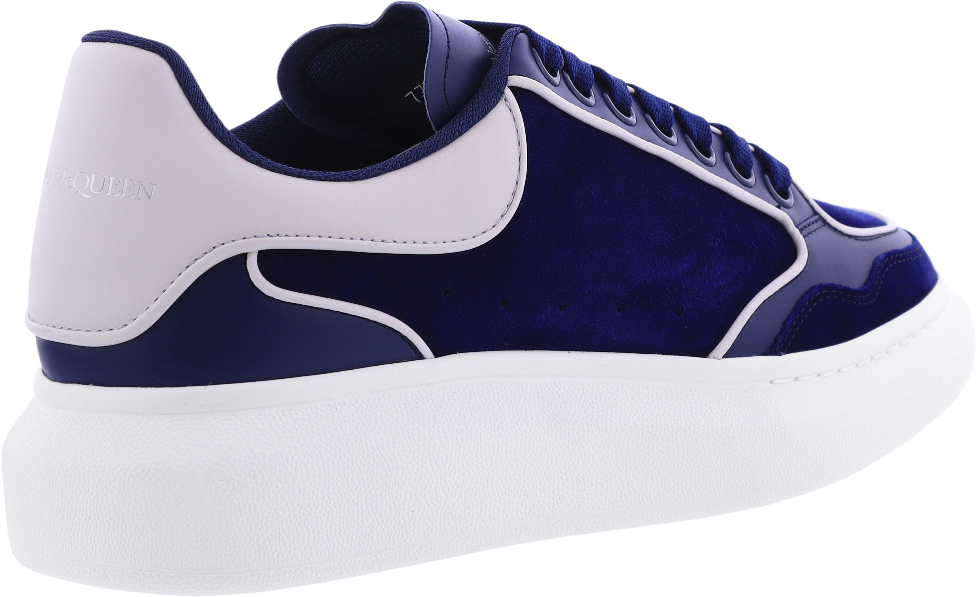Alexander McQueen Heren Oversized Sneaker Blauw/Wit Blauw