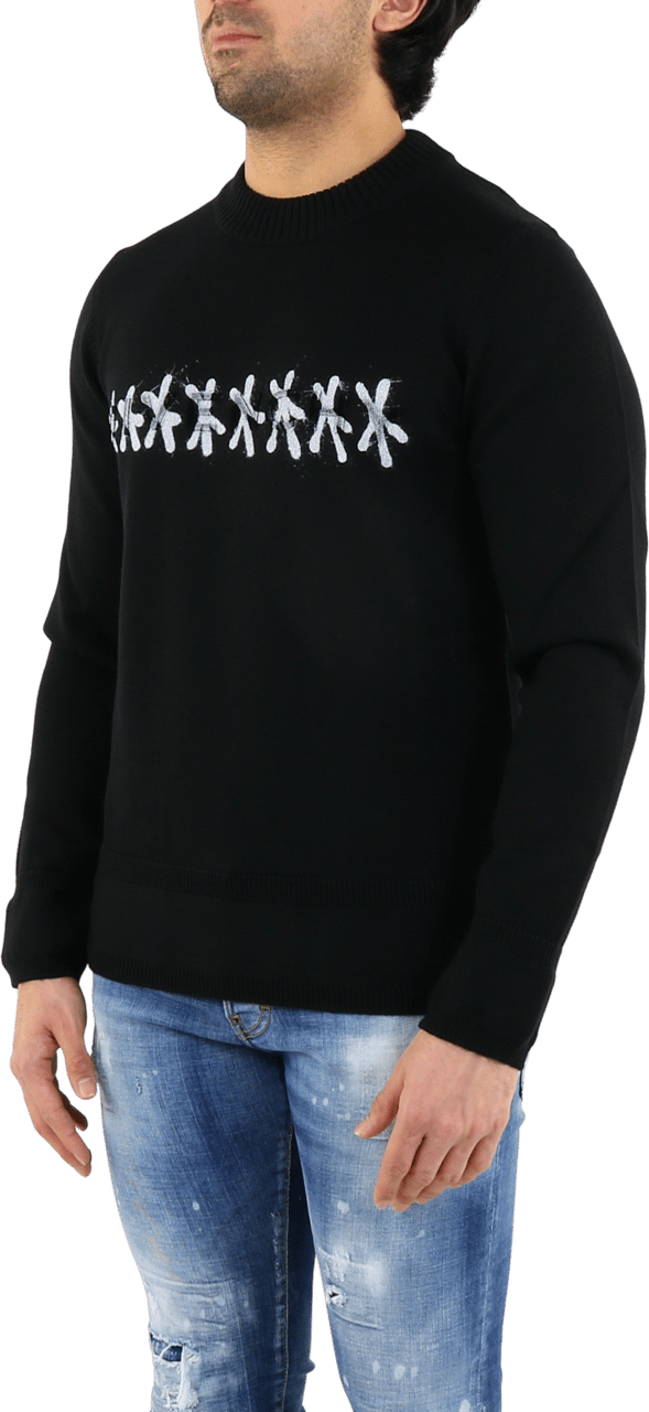 Givenchy Heren Tufting Logo Knitwear Zwart Zwart