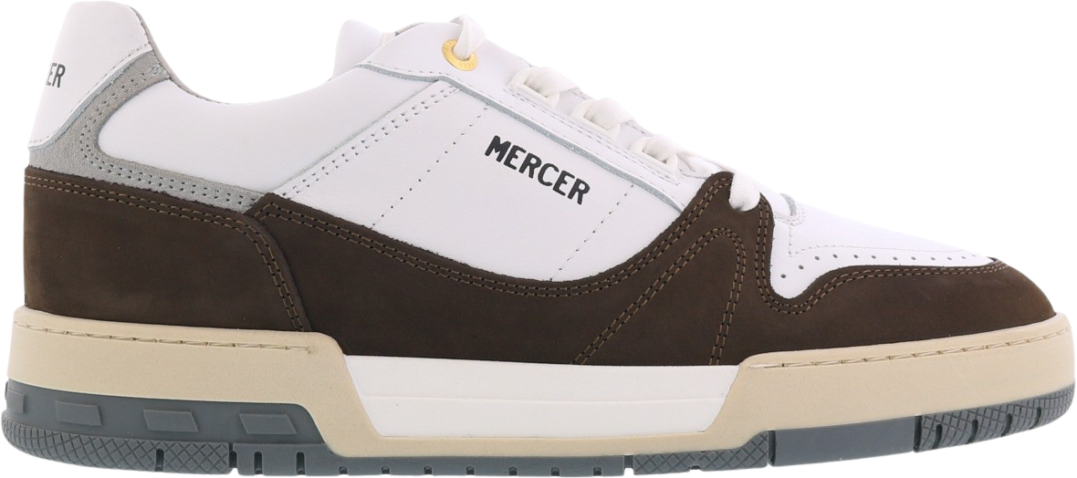 Mercer Amsterdam Heren The 90 Ace Wit/Bruin Wit