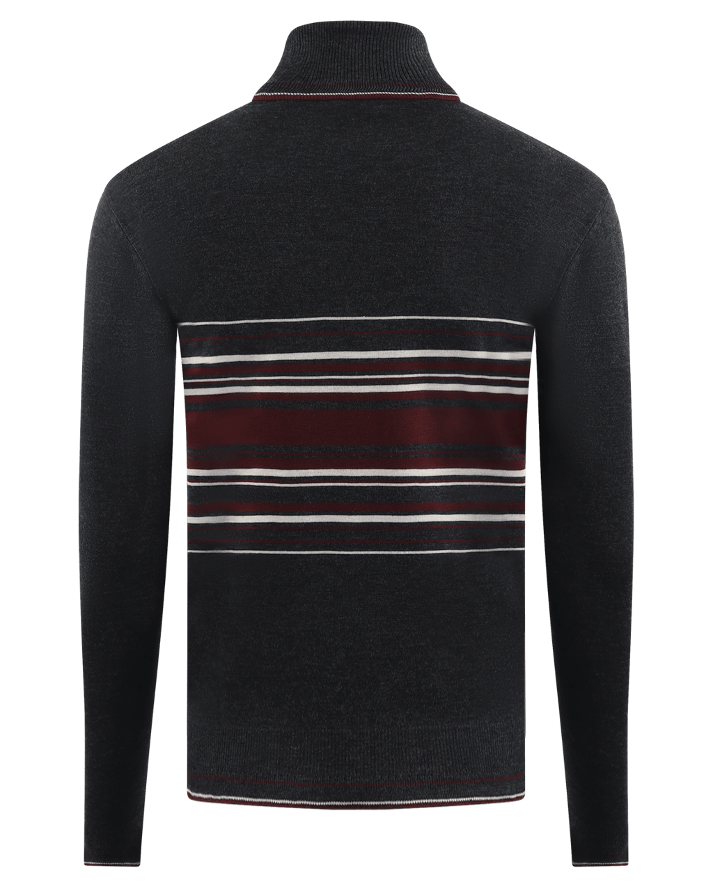 Dolce & Gabbana Heren Wool turtle neck Zwart/Rood Zwart