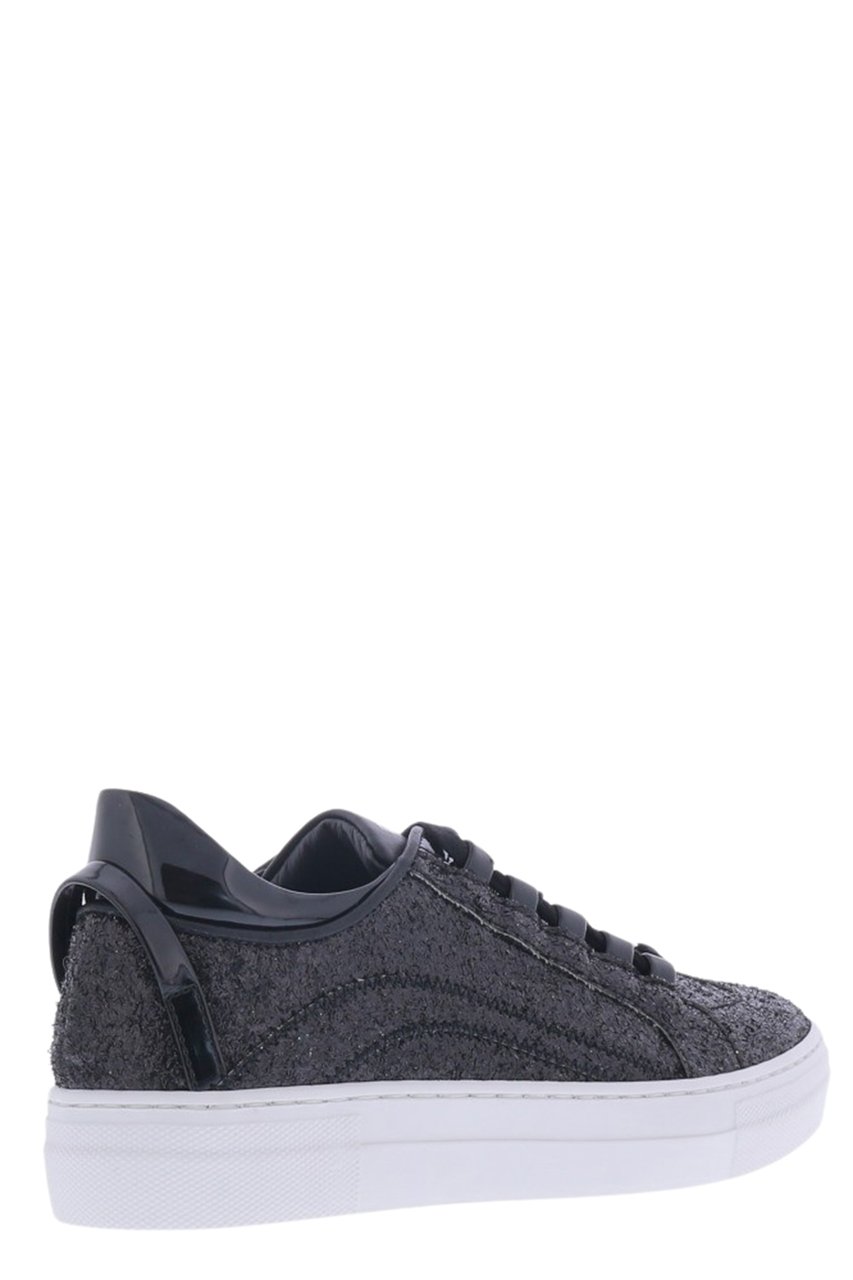 Dsquared2 Kids 551 Low Top Lace Tennis Sneake Zwart