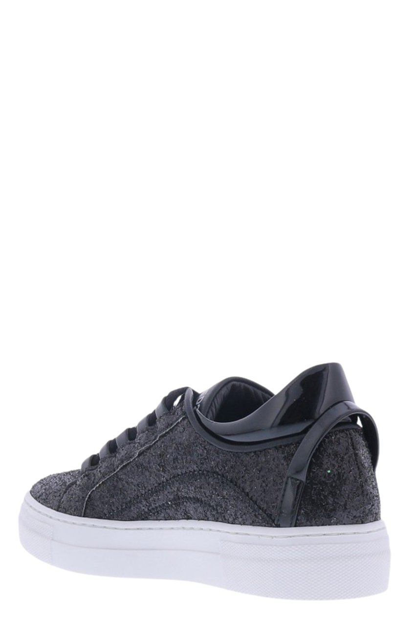 Dsquared2 Kids 551 Low Top Lace Tennis Sneake Zwart