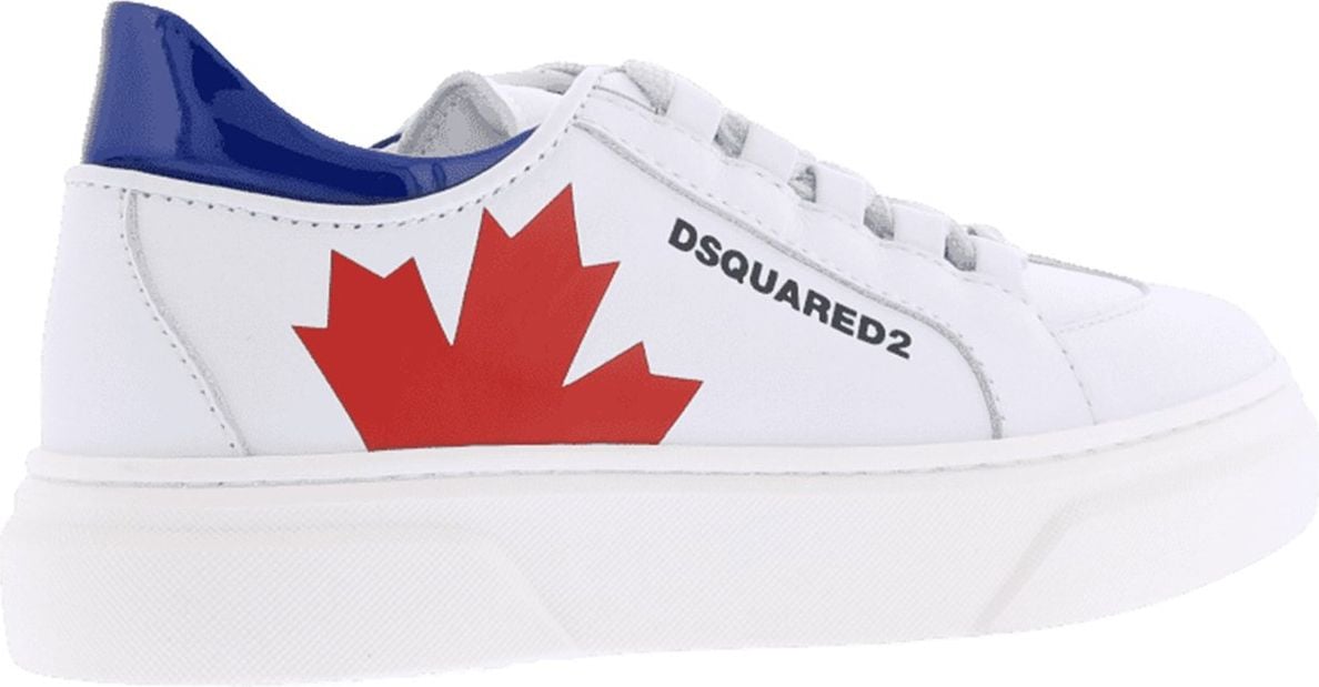 Dsquared2 Kids Box Sole Sneakers Maple Print Wit