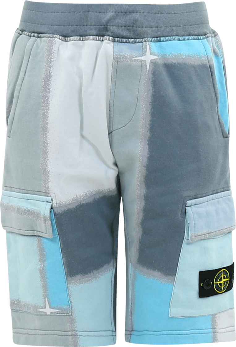 Stone Island Junior Kids Fleece Shorts Grijs