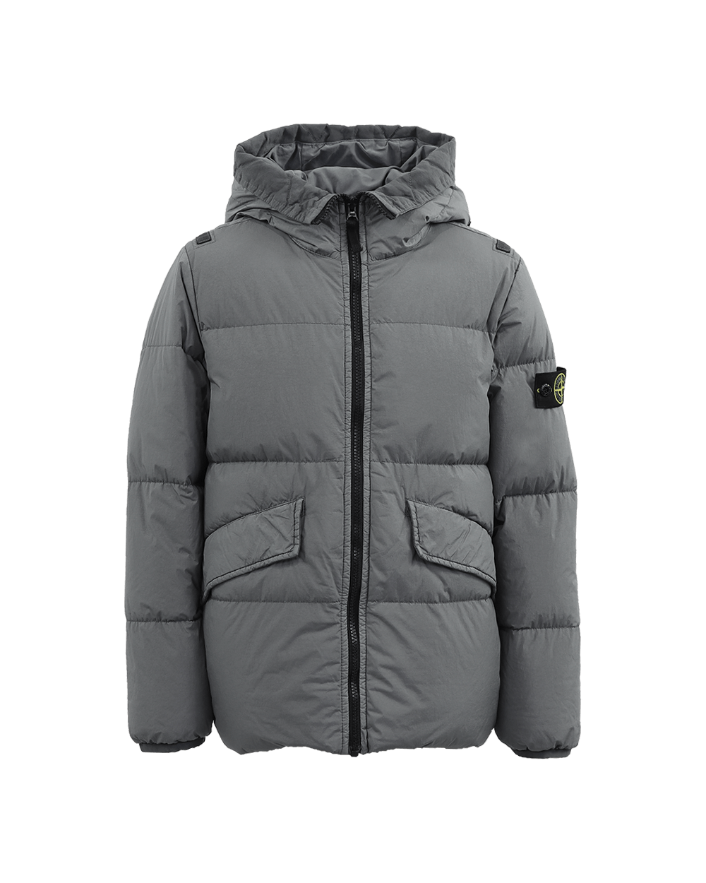 Stone Island Junior Kids Giubbotto Vera Piuma Grijs Grijs