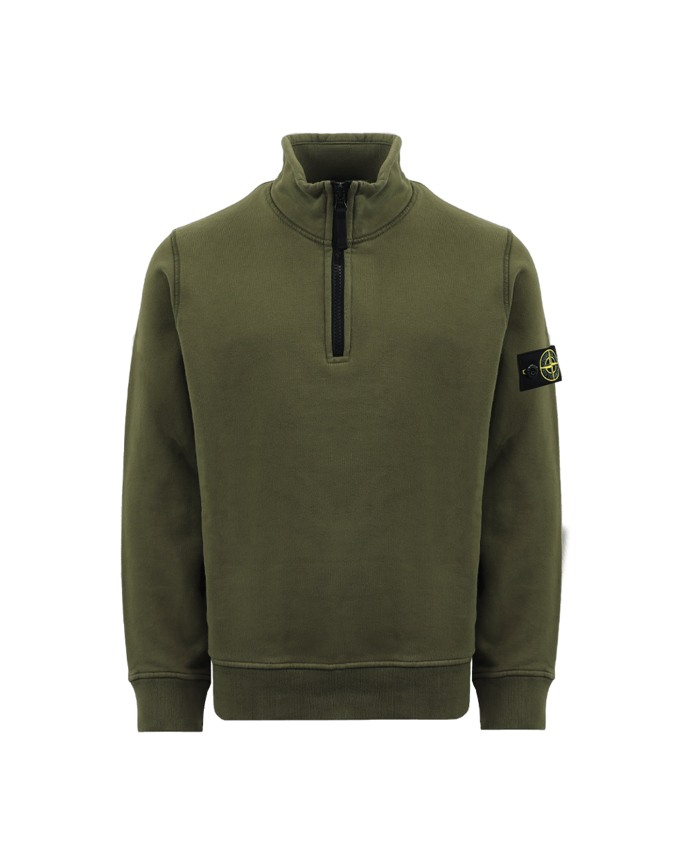 Stone Island Junior Kids Logo Half Zip Sweater Groen Groen