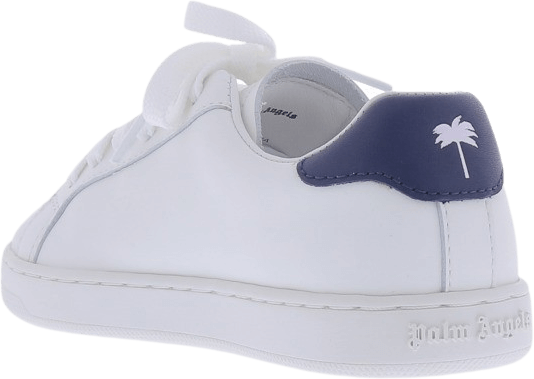 Palm Angels Kids New Tennis Sneaker Calf Lea Wh Wit