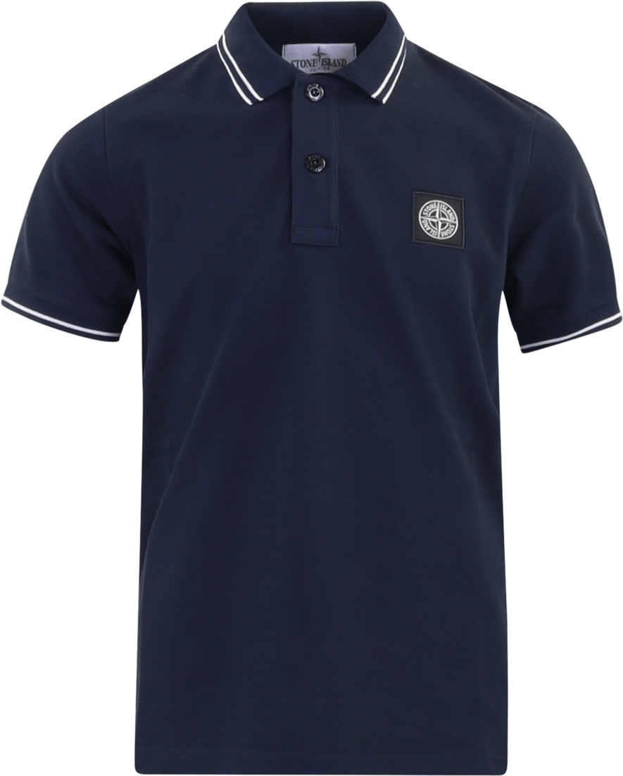 Stone Island Junior Kids Polo Shirt Blauw