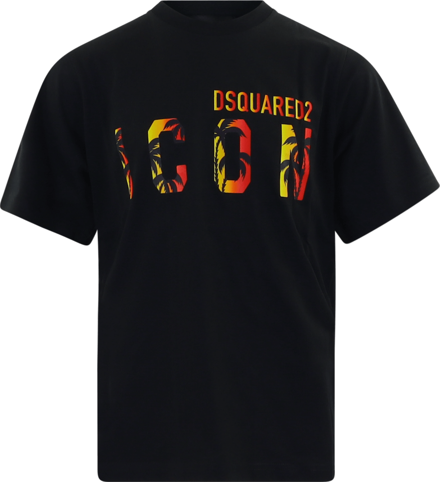 Dsquared2 Kids Slouch Fit-Icon T-Shirt Zwart