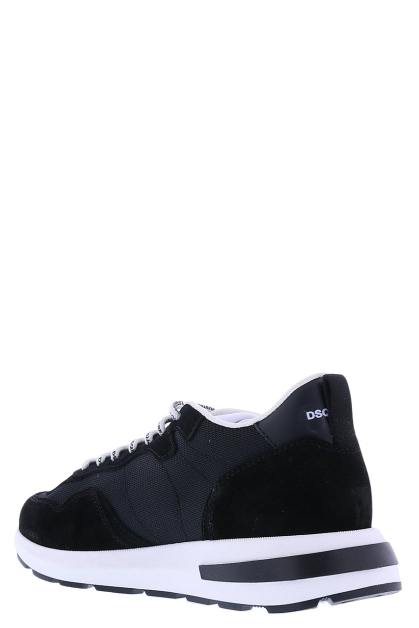 Dsquared2 Kids Sneakers Running Sole Lace Dsq Zwart