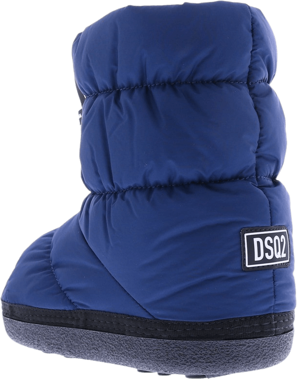 Dsquared2 Kids Snow Boots Low Logo Patch Blauw