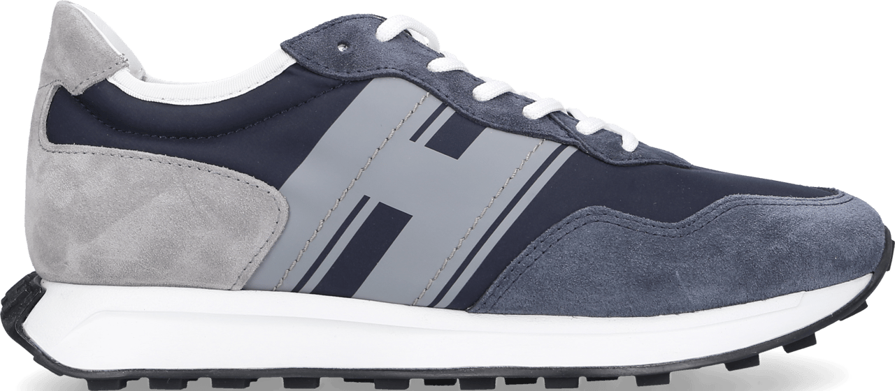 HOGAN Low-top Sneakers H Suede Textile Buddy Blauw